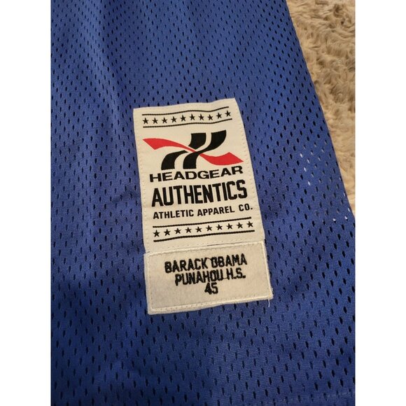 Barack Obama #23 Punahou High School STITCHED Basketball Jersey Size Medium - Picture 6 of 7